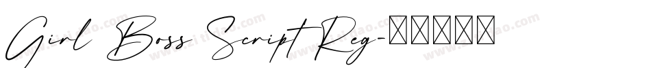 Girl Boss Script Reg字体转换